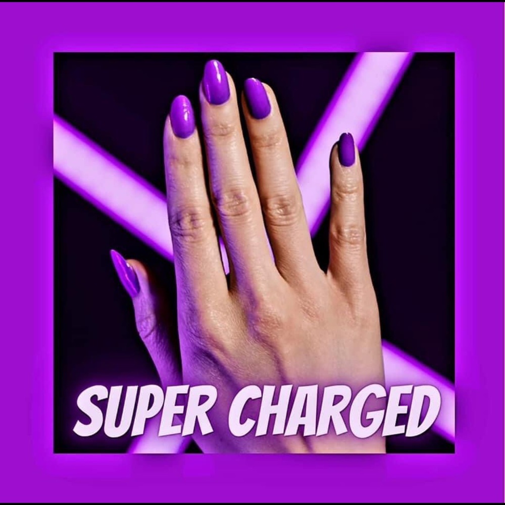 Color Street Supercharged Neon Purple Dry Polish